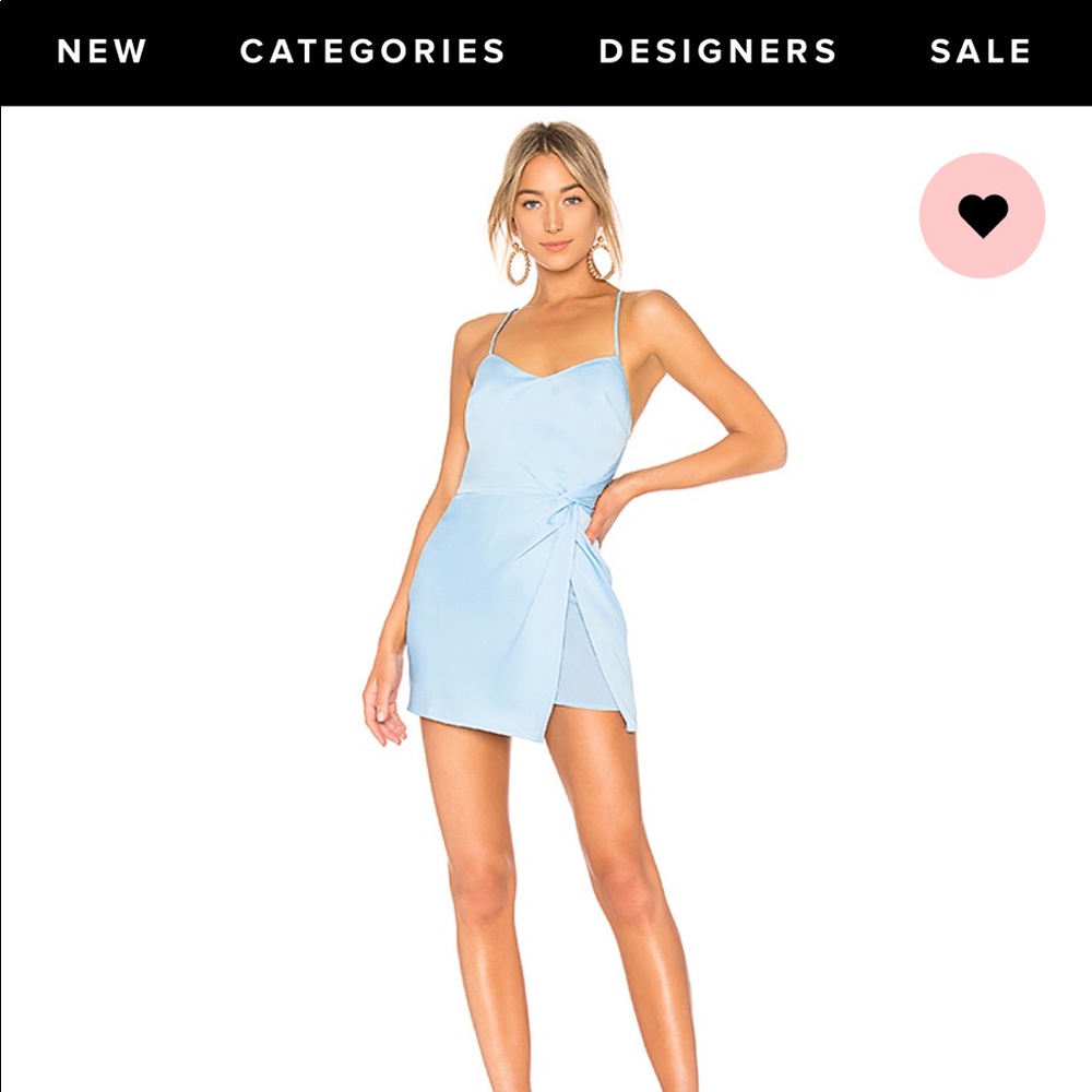 NBD French blue mini dress